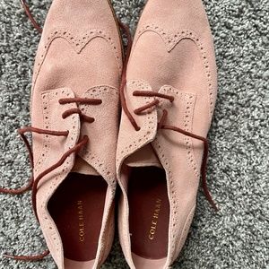 Classic Pink Suede Cole Hahn Walking/Golf Shoe